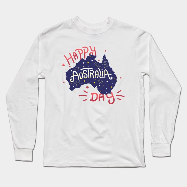 Australia day Long Sleeve T-Shirt by Zassuw's store